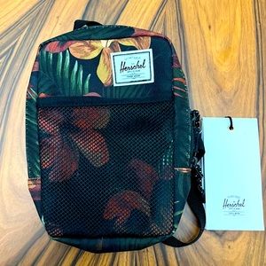 NEW W/ TAGS HERSCHEL SINCLAIR HIBISCUS LARGE CROSSBODY BAG